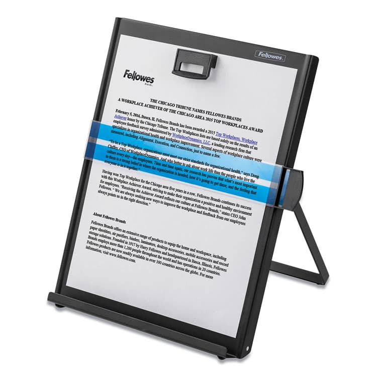 FELLOWES MFG. CO. Metal Copyholder, Holds Up to 200 Letter Size Sheets, Black (FEL11053) thumbnail 4