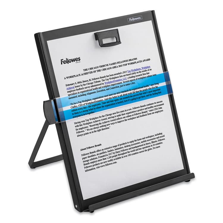 FELLOWES MFG. CO. Metal Copyholder, Holds Up to 200 Letter Size Sheets, Black (FEL11053) thumbnail 3