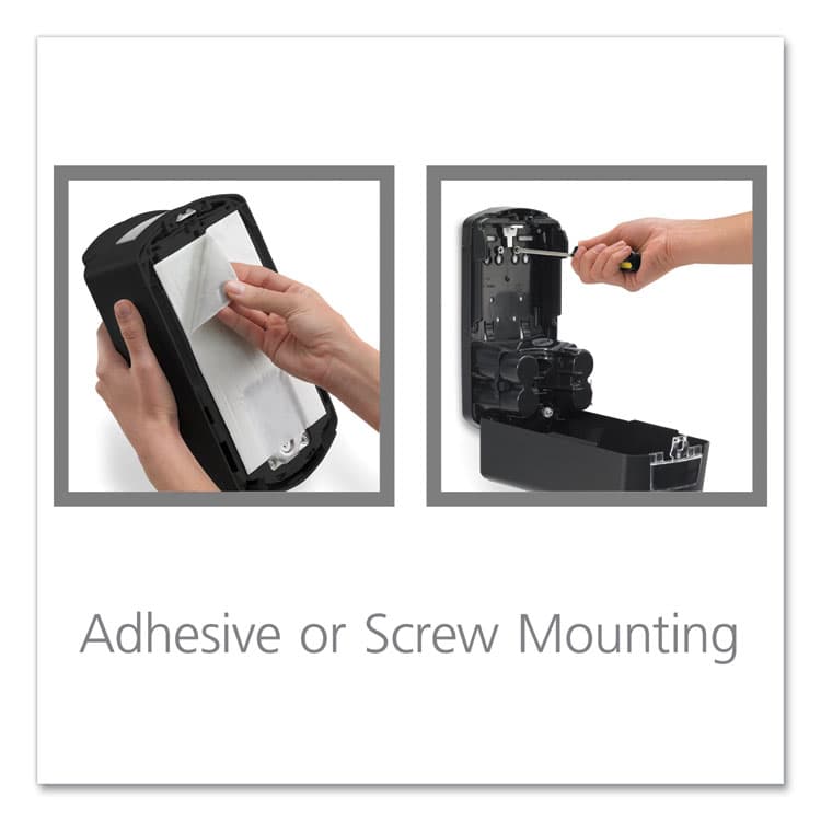 GO-JO INDUSTRIES LTX-12 Touch-Free Dispenser, 1,200 mL, 5.75 x 3.33 x 10.5, Brushed Chrome/Black (GOJ191904) thumbnail 2