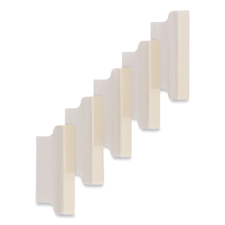 AVERY PRODUCTS CORPORATION Insertable Index Tabs with Printable Inserts, 1/5-Cut, Clear, 2" Wide, 25/Pack (AVE16241) thumbnail 2