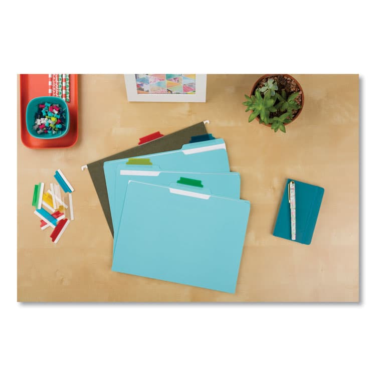 AVERY PRODUCTS CORPORATION Insertable Index Tabs with Printable Inserts, 1/5-Cut, Assorted Colors, 2" Wide, 25/Pack (AVE16239) thumbnail 3