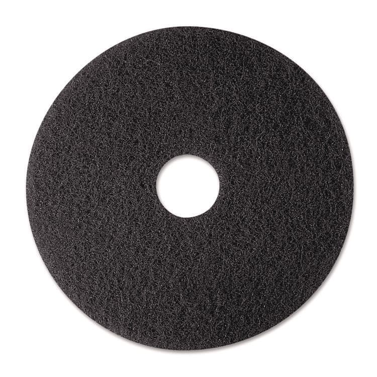3M/COMMERCIAL TAPE DIV. Low-Speed Stripper Floor Pad 7200, 12" Diameter, Black, 5/Carton (MMM08374)