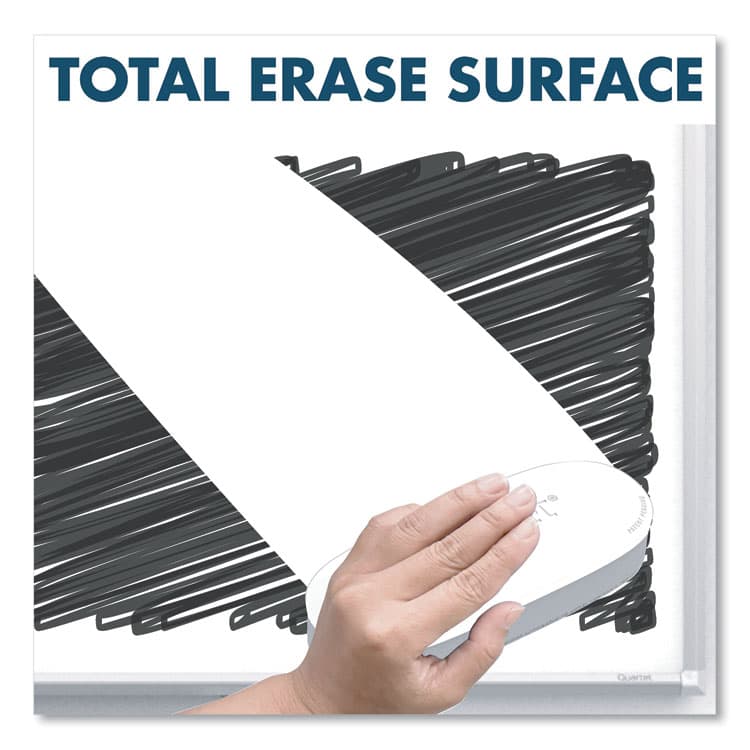 3M/COMMERCIAL TAPE DIV. Porcelain Dry Erase Boards, 72" x 48", White Surface, Satin Aluminum Frame (MMMDEP7248A) thumbnail 3