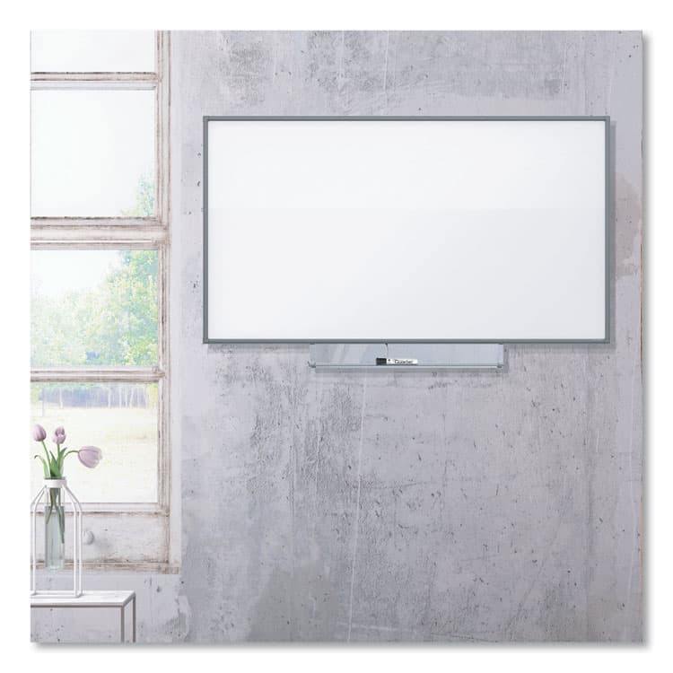 3M/COMMERCIAL TAPE DIV. Porcelain Dry Erase Boards, 72" x 48", White Surface, Satin Aluminum Frame (MMMDEP7248A) thumbnail 4