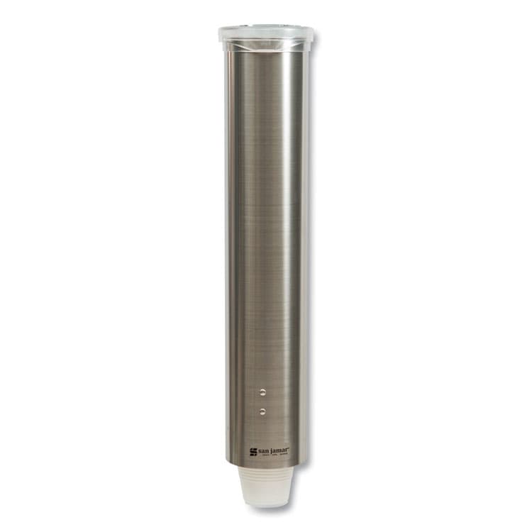 CFS BRANDS Small Pull-Type Water Cup Dispenser, For 5 oz Cups, Stainless Steel (SJMC4150SS) thumbnail 3