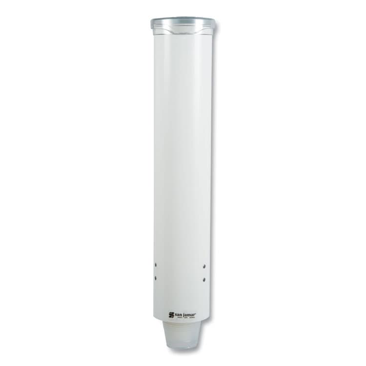 CFS BRANDS Small Pull-Type Water Cup Dispenser, For 5 oz Cups, White (SJMC4160WH) thumbnail 3
