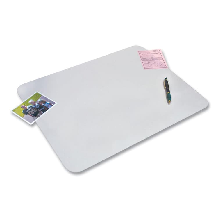 ARTISTIC LLC KrystalView Desk Pad with Antimicrobial Protection, 17" x 12", Frosted Finish, Clear (AOP60740M) thumbnail 2