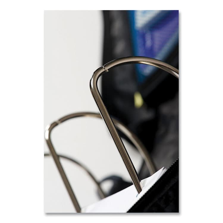 CASE IT King Size Mighty Zip Tab Binder, 3 Rings, 4" Capacity, 11 x 8.5, Blue (CAED186BLU) thumbnail 4