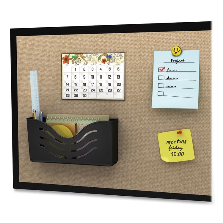 DEFLECTO CORPORATION EZ Link Magnetic Wall Mount Supply Organizer, Legal/Letter/Tabloid Size, 10" x 2.63" x 5", Black (DEF73304H) thumbnail 4