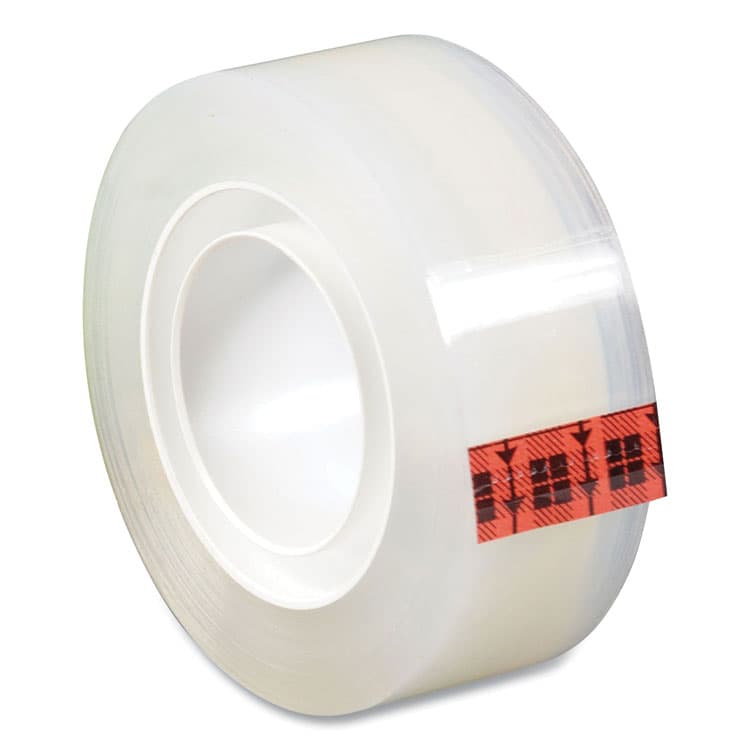 3M/COMMERCIAL TAPE DIV. Transparent Tape, 1" Core, 0.5" x 36 yds, Crystal Clear, 2/Pack (MMM600H2) thumbnail 2