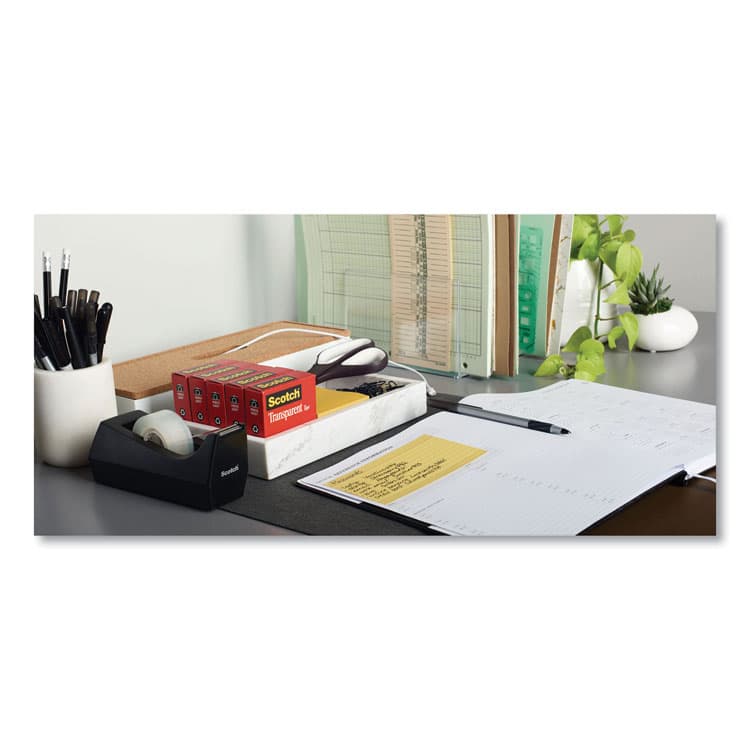 3M/COMMERCIAL TAPE DIV. Transparent Tape, 1" Core, 0.5" x 36 yds, Crystal Clear, 2/Pack (MMM600H2) thumbnail 4