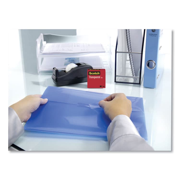 3M/COMMERCIAL TAPE DIV. Transparent Tape, 1" Core, 0.75" x 27.77 yds, Crystal Clear, 3/Pack (MMM600K3) thumbnail 4