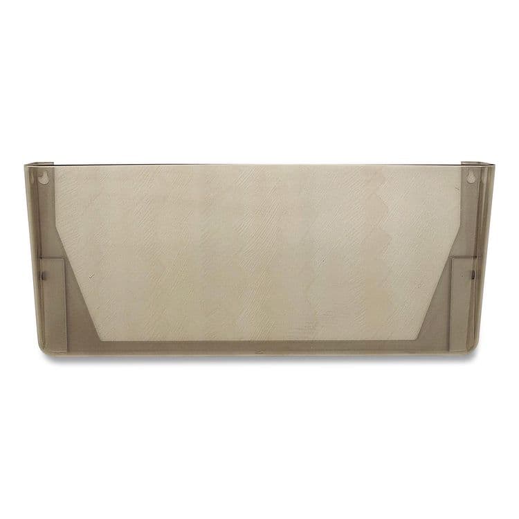 OFFICEMATE INTERNATIONAL CORP. Plastic Wall-File Pocket, One Pocket, Legal/Letter Size, 16.19" x 4.13" x 7", Smoke (OIC21441)