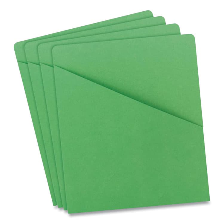 SMEAD MANUFACTURING CO. File Jackets, Letter Size, Green, 25/Pack (SMD75432)