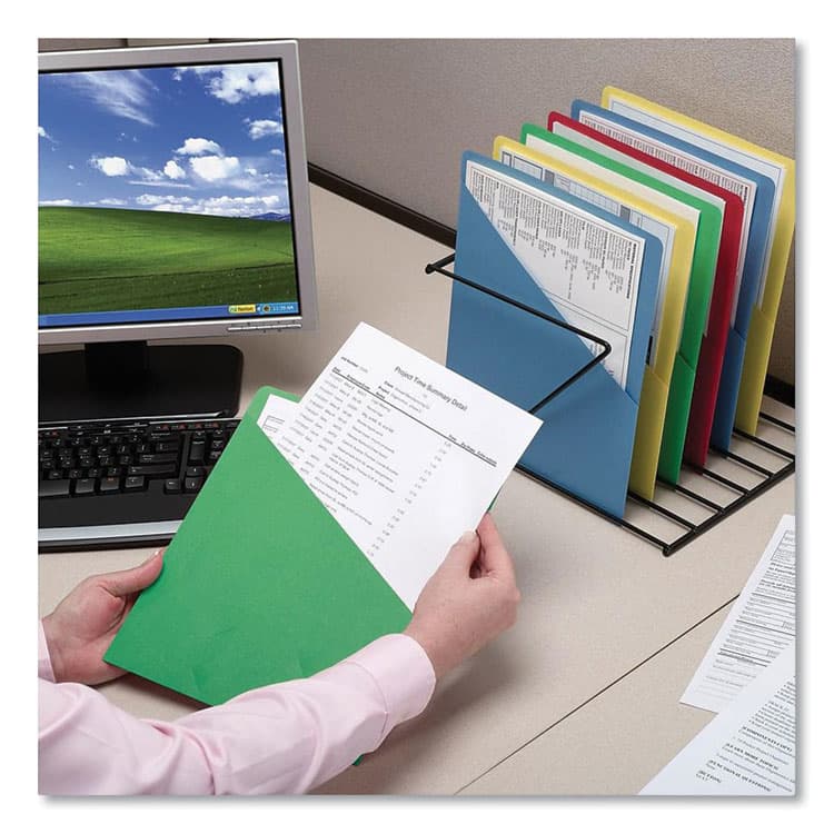 SMEAD MANUFACTURING CO. File Jackets, Letter Size, Green, 25/Pack (SMD75432) thumbnail 4