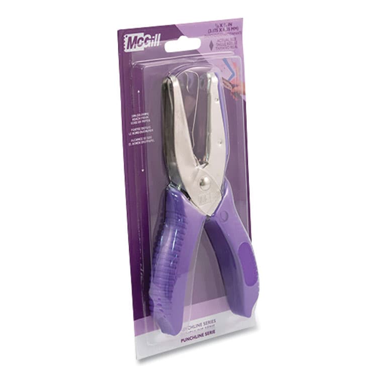 MCGILL METAL PRODUCTS CO. 15-Sheet Medium-Duty One-Hole Punch, Diamond Shape, Chrome (AVTMCG52300C) thumbnail 3