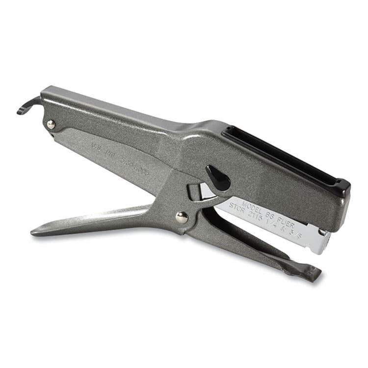STANLEY BOSTITCH B8 Xtreme Duty Plier Stapler, 45-Sheet Capacity, 0.25" to 0.38" Staples, 2.5" Throat, Black (BOS02245)