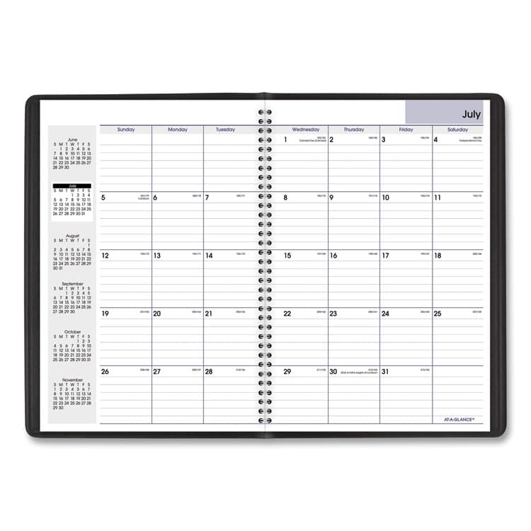 AT-A-GLANCE DayMinder Monthly Planner, Academic Year, Ruled Blocks, 12 x 8, Black Cover, 14-Month: July 2025 to Aug 2026 (AAGAY200) thumbnail 2