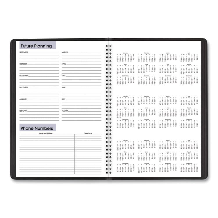 AT-A-GLANCE DayMinder Monthly Planner, Academic Year, Ruled Blocks, 12 x 8, Black Cover, 14-Month: July 2025 to Aug 2026 (AAGAY200) thumbnail 4