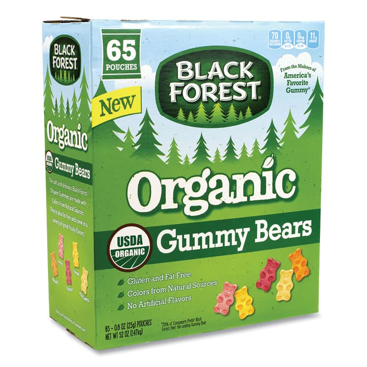 FERRARA CANDY CO Organic Gummy Bears, 0.8 oz Pouch, 65 Pouches/Carton (GRR22000556)