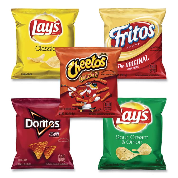 FRITO-LAY, . Potato Chips Bags Variety Pack, Assorted Flavors, 1 oz Bag, 50 Bags/Carton (GRR22000403) thumbnail 2
