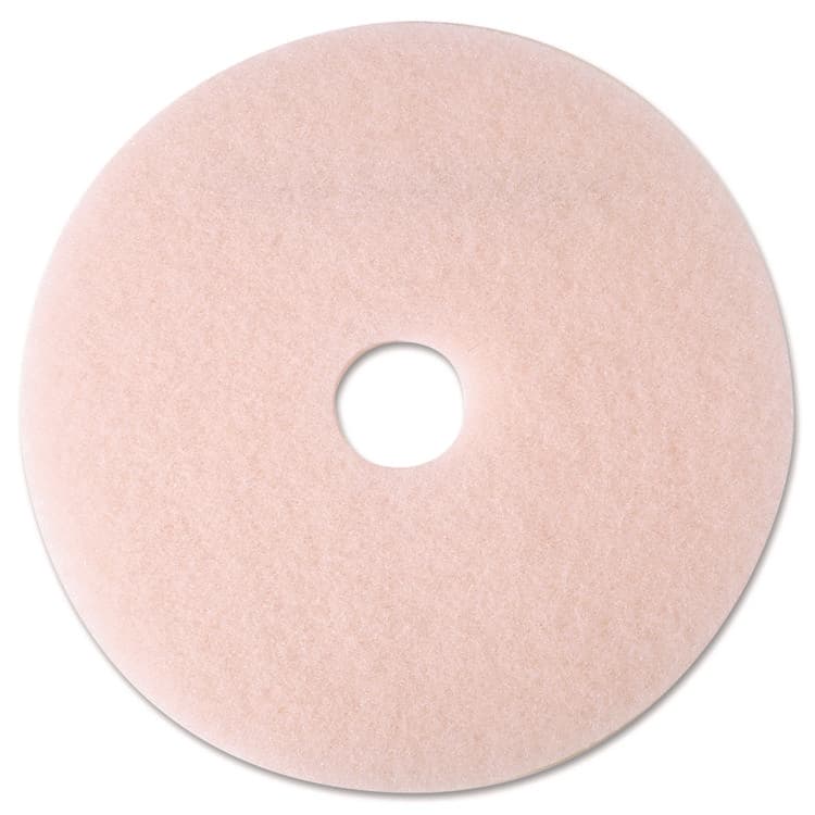 3M/COMMERCIAL TAPE DIV. Ultra High-Speed Eraser Floor Burnishing Pad 3600, 19" Diameter, Pink, 5/Carton (MMM25857)