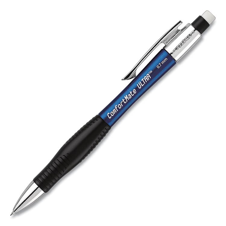 SANFORD ComfortMate Ultra Mechanical Pencil, 0.7 mm, HB (#2), Black Lead, Assorted Barrel Colors, Dozen (PAP1738798DZ) thumbnail 2