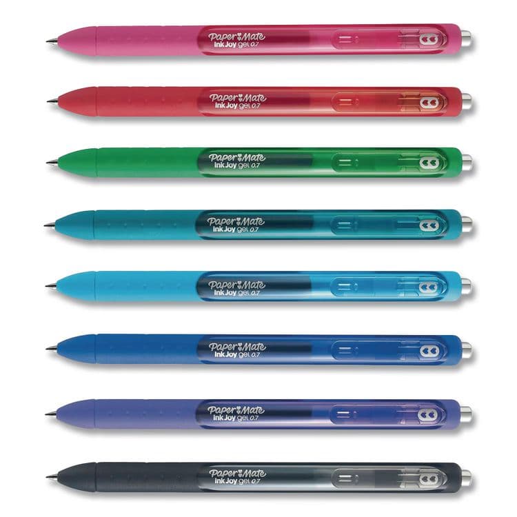 SANFORD InkJoy Gel Pen, Retractable, Medium 0.7 mm, Assorted Ink and Barrel Colors, 8/Pack (PAP1958946) thumbnail 2