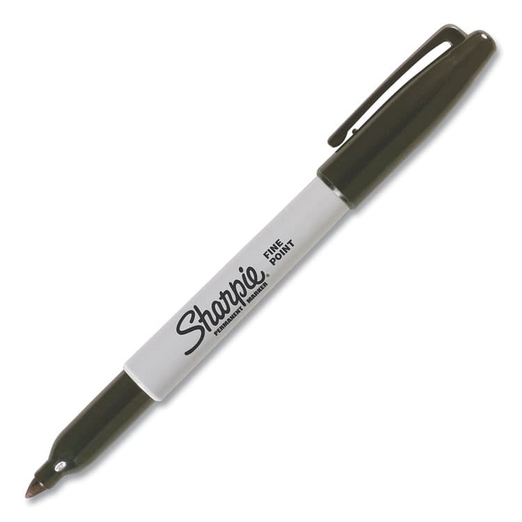 SANFORD Fine Bullet Tip Permanent Marker, Black, Dozen (SAN1812419) thumbnail 3