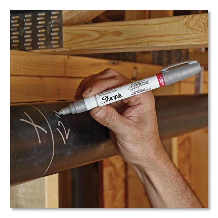 SANFORD Permanent Paint Marker, Medium Bullet Tip, Assorted Metallic Colors, 2/Pack (SAN34968PP) thumbnail 4