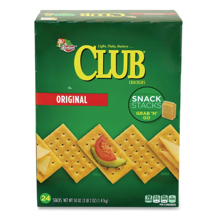 KELLOGG'S Original Club Crackers Snack Stacks, 50 oz Box (GRR90000124)