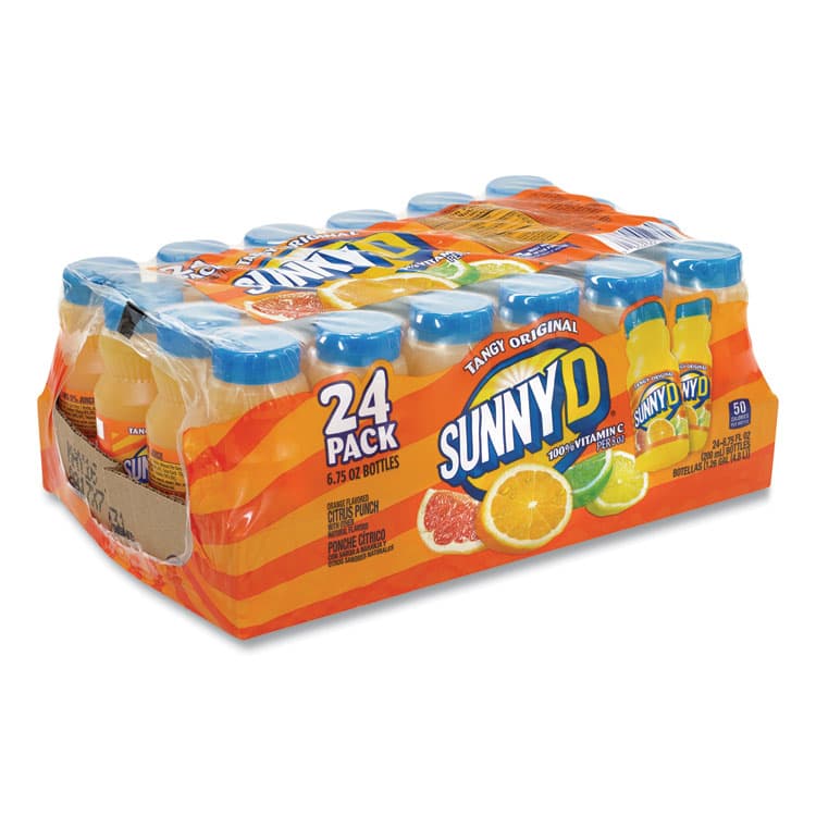 SUNNY DELIGHT BEVERAGES CO. Tangy Original Orange Flavored Citrus Punch, 6.75 oz Bottle, 24/Carton (GRR90000121)