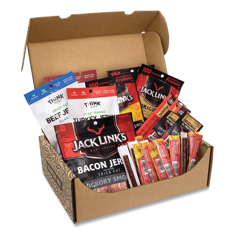 SNACK BOX PROS Big Beef Jerky Box, 29 Assorted Snacks/Box (GRR700S0020)