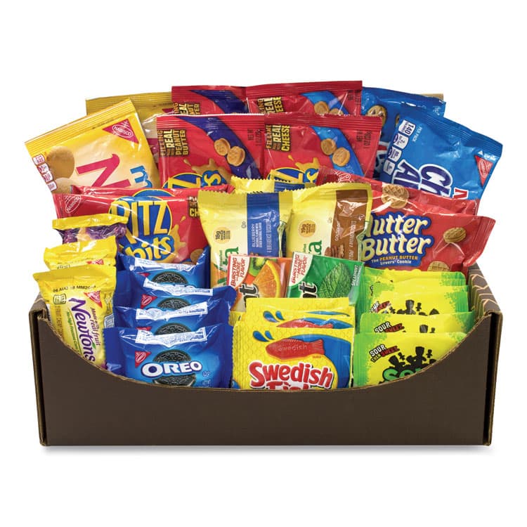 SNACK BOX PROS Snack Treats Variety Care Package, 40 Assorted Snacks/Box (GRR70000037)