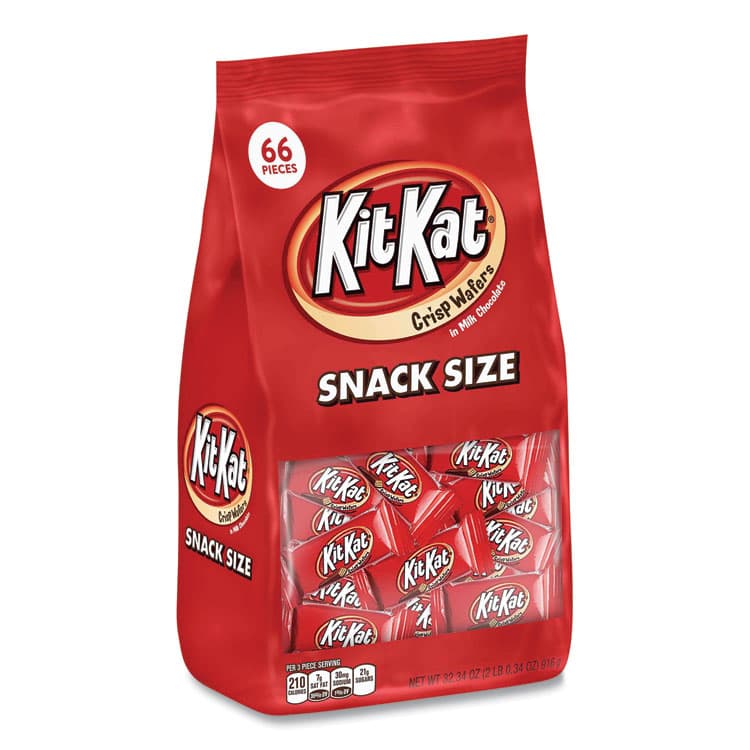 THE HERSHEY COMPANY Snack Size, Crisp Wafers in Milk Chocolate, 32.34 oz Bag (GRR24600359)