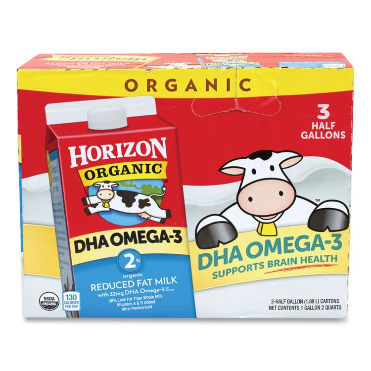 DANONE Organic 2% Milk, 64 oz Carton, 3/Carton (GRR90200055)