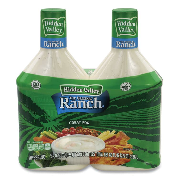 CLOROX SALES CO. Original Ranch Dressing, 40 oz Bottle, 2 Bottles/Carton (GRR90000027)