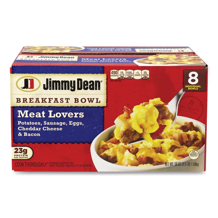 TYSON FOODS Breakfast Bowl Meat Lovers, 7 oz, 8/Carton (GRR90300029)