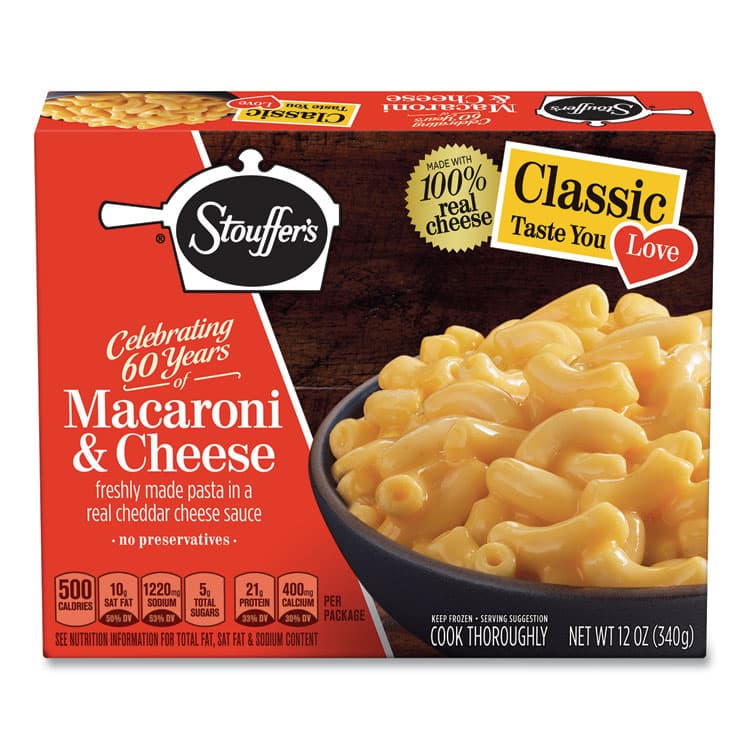 NESTLE Classics Macaroni and Cheese Meal, 12 oz Box, 6 Boxes/Pack (GRR90300112)
