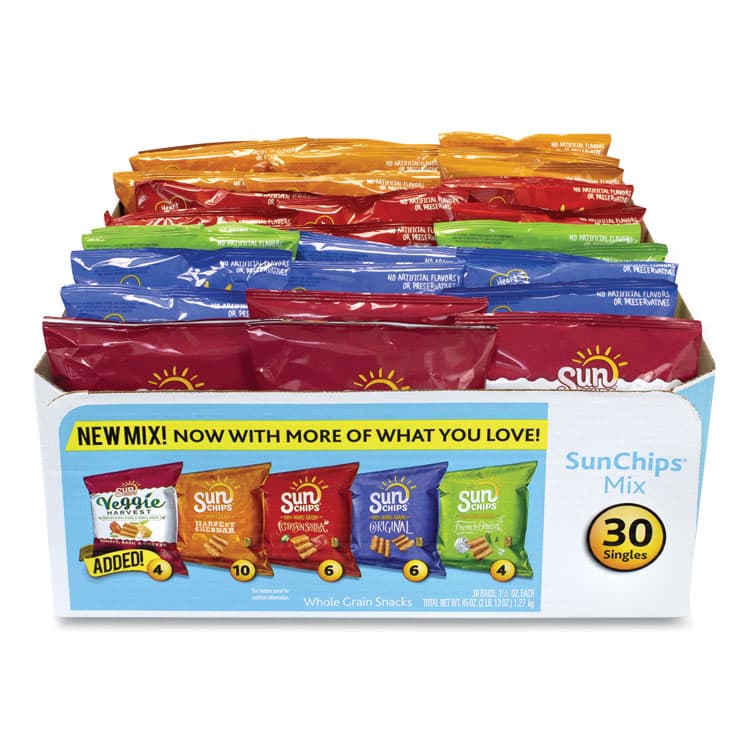 FRITO-LAY, . Variety Mix, Assorted Flavors, 1.5 oz Bags, 30 Bags/Carton (GRR29500009)