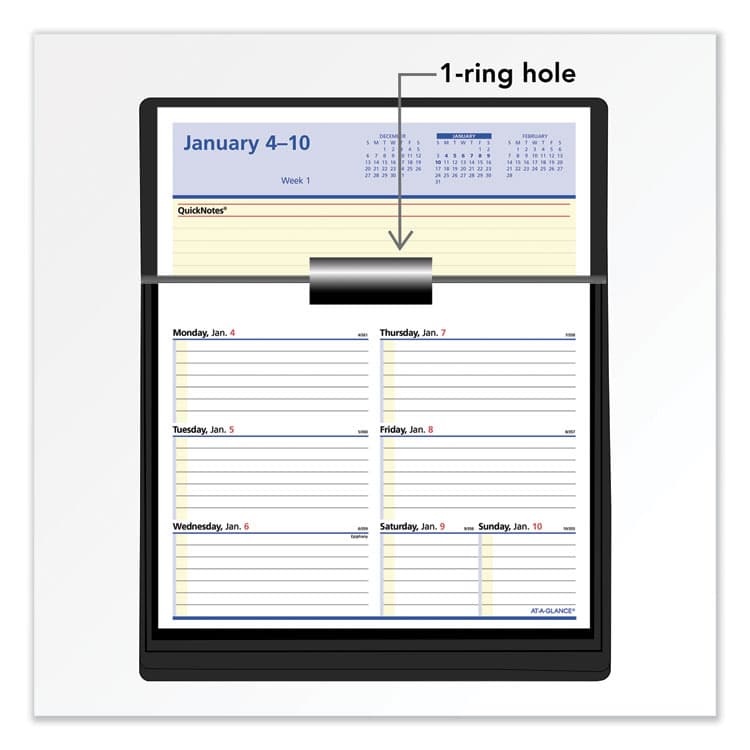 AT-A-GLANCE Flip-A-Week Desk Calendar Refill with QuickNotes, 7 x 6, White Sheets, 12-Month (Jan to Dec): 2026 (AAGSW70650) thumbnail 3