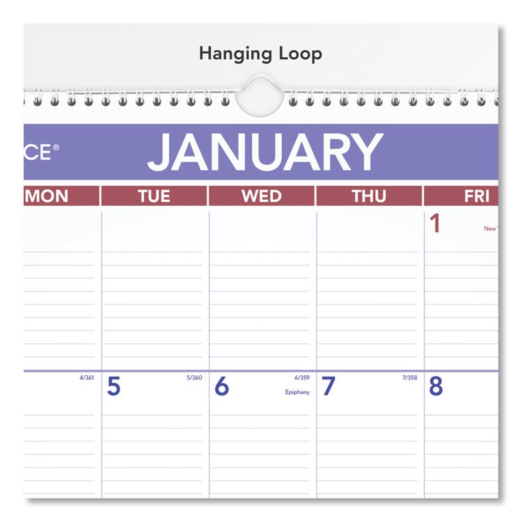 AT-A-GLANCE Erasable Wall Calendar, 15.5 x 22.75, White Sheets, 12-Month (Jan to Dec): 2026 (AAGPMLM0328) thumbnail 2