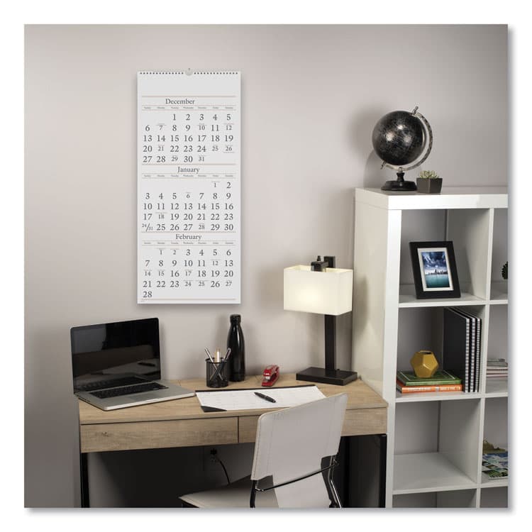 AT-A-GLANCE Three-Month Reference Wall Calendar, 12 x 27, White Sheets, 14-Month: Dec 2025 to Feb 2027 (AAGSW11528) thumbnail 3