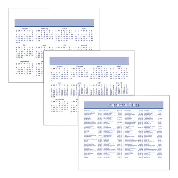 AT-A-GLANCE Flip-A-Week Desk Calendar Refill with QuickNotes, 7 x 6, White Sheets, 12-Month (Jan to Dec): 2026 (AAGSW70650) thumbnail 2