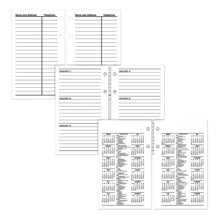 AT-A-GLANCE Financial Desk Calendar Refill, 3.5 x 6, White Sheets, 12-Month (Jan to Dec): 2026 (AAGS17050) thumbnail 2