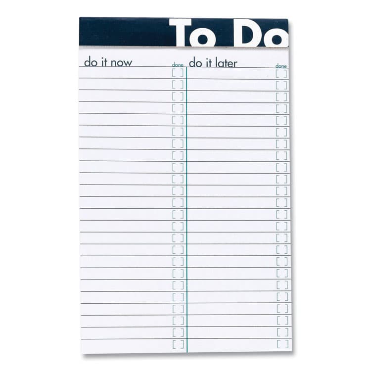 AMPAD/DIV. OF AMERCN PD&PPR To Do Notepads, Randomly Assorted Headband Colors, List-Management Format, (50) White 5 x 8 Sheets (AMP20001) thumbnail 3