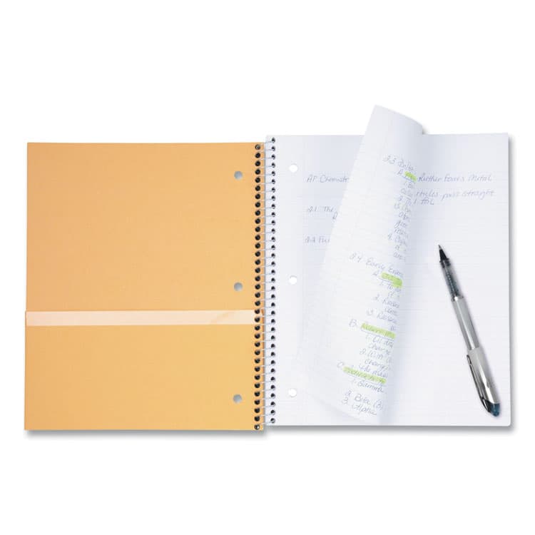 MEAD PRODUCTS Wirebound Notebook, 3-Subject, Wide/Legal Rule, Randomly Assorted Cover Color, (150) 10.5 x 8 Sheets (MEA51014) thumbnail 2