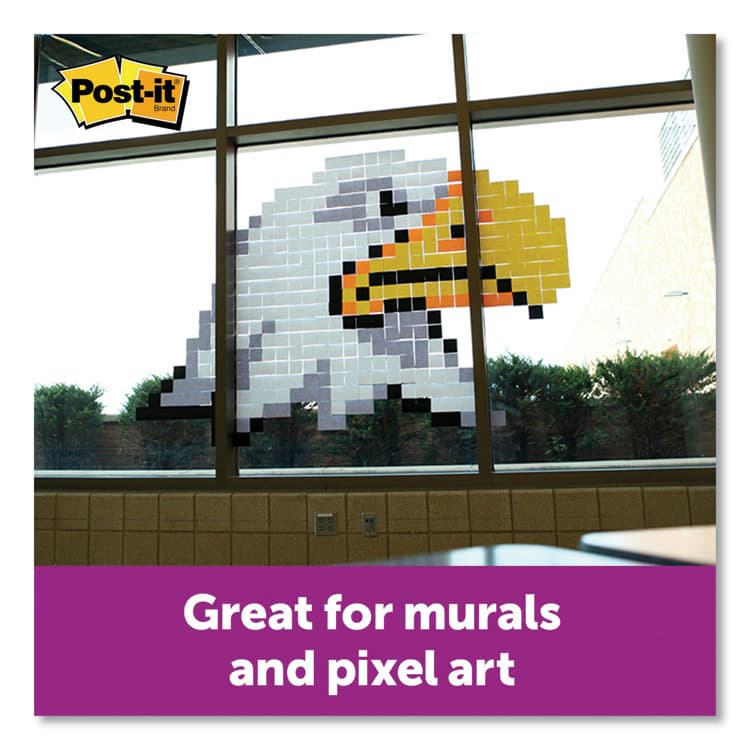 3M/COMMERCIAL TAPE DIV. Self-Stick Notes 3" x 3", White, 90 Sheets/Pad, 8 Pads/Pack (MMM6545SSW) thumbnail 3