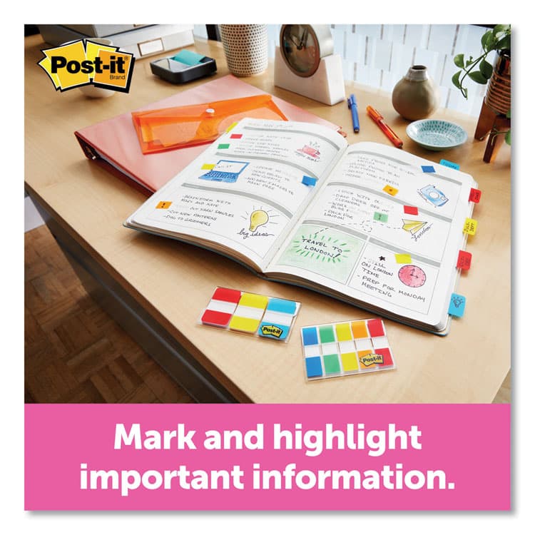 3M/COMMERCIAL TAPE DIV. Small Flags, Seven Assorted Colors, 190 Flags (MMM6837CF) thumbnail 2