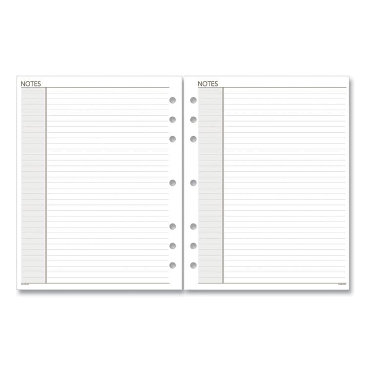 AT-A-GLANCE Lined Notes Pages for Planners/Organizers, 8.5 x 5.5, White Sheets, Undated, 30 Sheets (AAG011200)